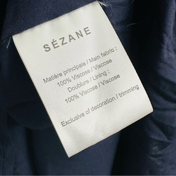 Sezane Dress Mini Daphna Floral Long Sleeve Boho Casual Colorful Size 38 Small - Picture 6 of 7